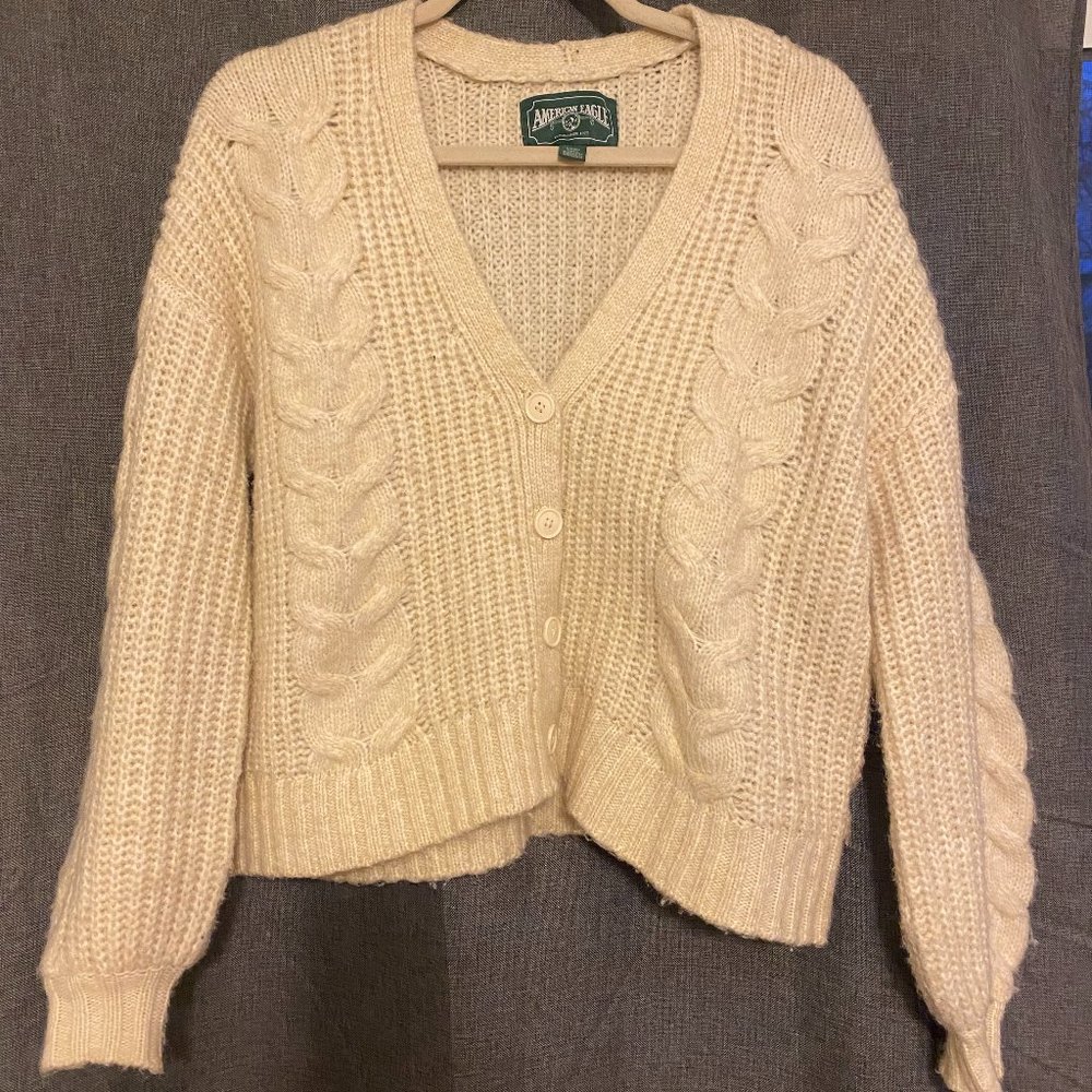 American Eagle Women's Cable Cardigan